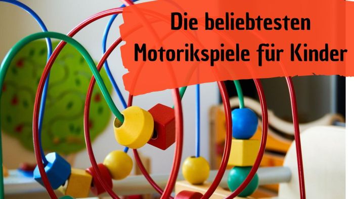 Spiele, die die motorischen Fähigkeiten fördern