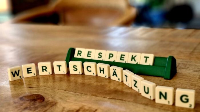 Respekt und Wertschätzung zeigen